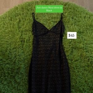 White Fox Boutique Black Bodycon Maxi Dress